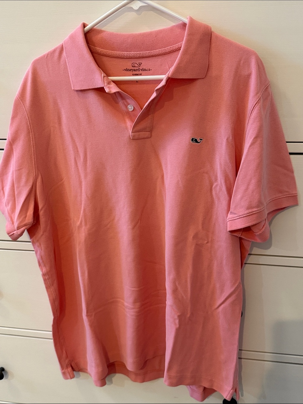 Vineyard Vines Men's Polo Shirt - Coral Pink Large